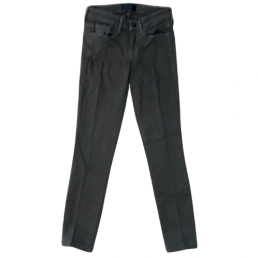 Vince 25 Women's Skinny Leg Stretch Pants Olive Green Brown